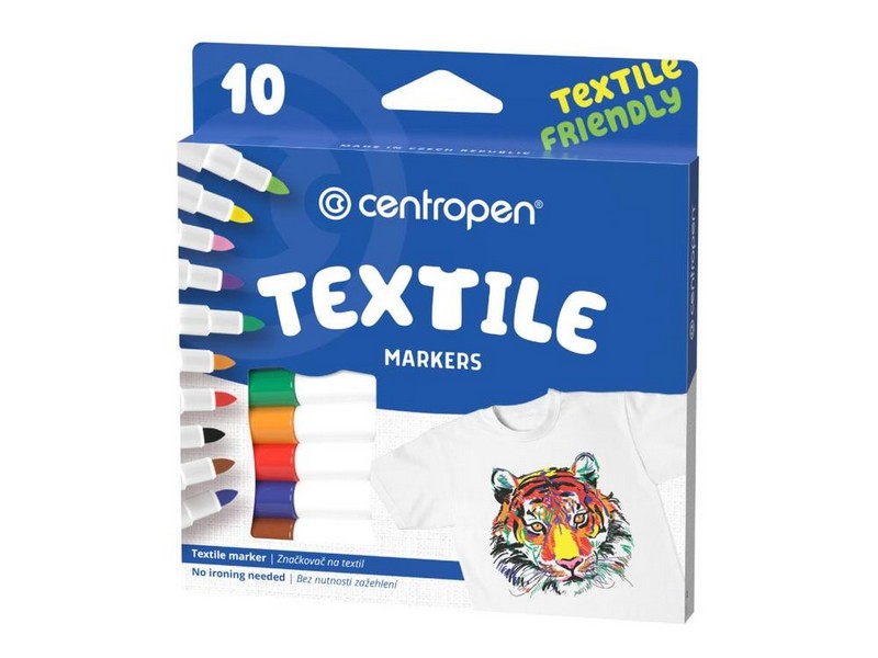 Značkovač CENTROPEN 2739 na textil SADA 10 barev