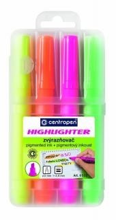 Zvýrazňovač CENTROPEN 8552 SADA 4 barev